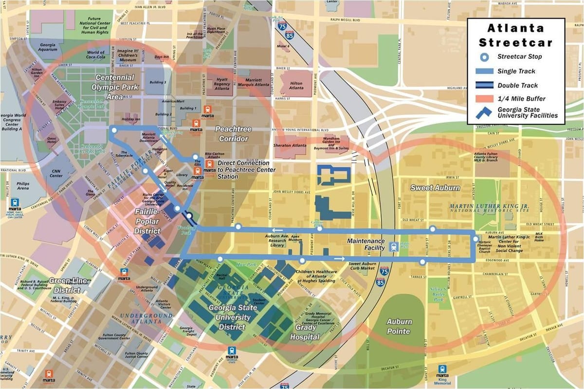 kat jeyografik nan strèetar Atlanta