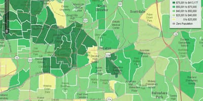 Demografik kat jeyografik nan Atlanta