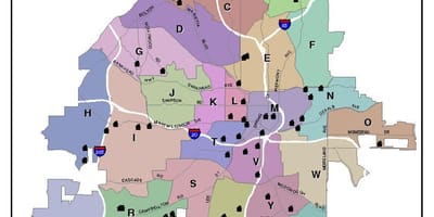 Kat jeyografik nan Atlanta zòn kat jeyografik