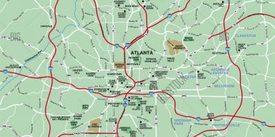Atlanta zòn kat jeyografik