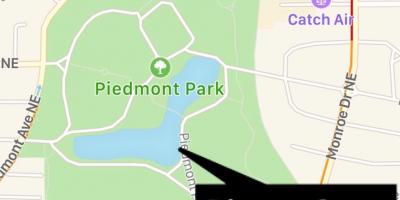 Piedmont park kat jeyografik